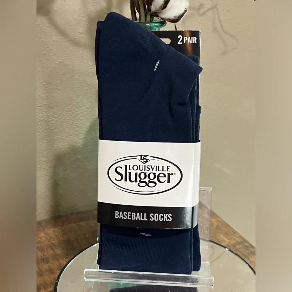 Louisville Slugger Youth Baseball Socks, 2 Pair, navy, new!